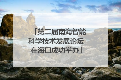 第二届南海智能科学技术发展论坛在海口成功举办
